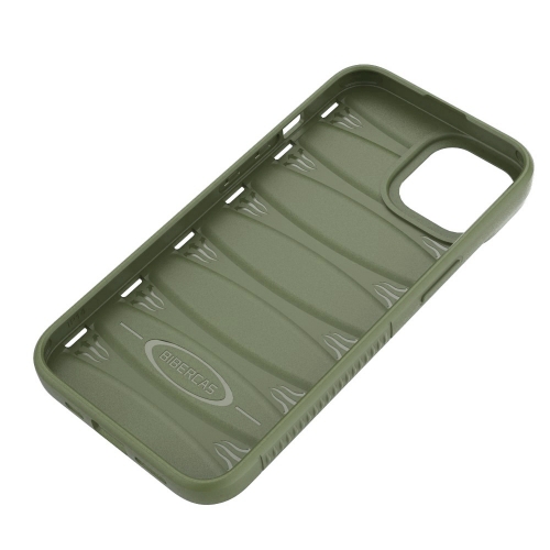 Силиконов калъф BIBERCAS за iPhone 15, Зелен