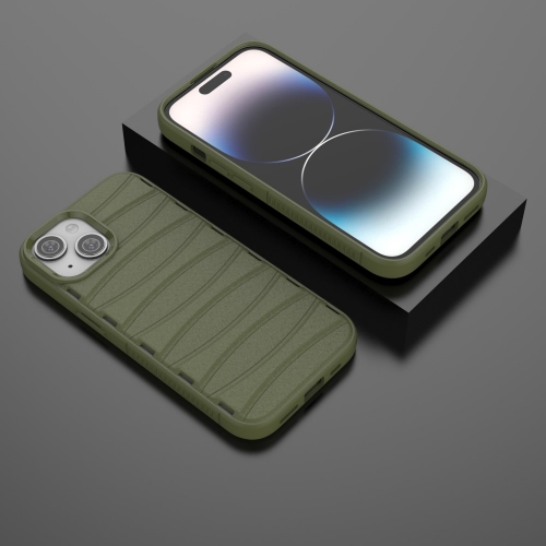 Силиконов калъф BIBERCAS за iPhone 15, Зелен