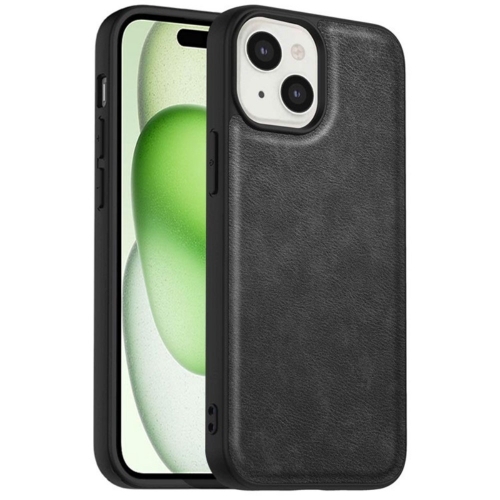 Удароустойчив калъф Slim-Fit Retro за iPhone 15, Черен