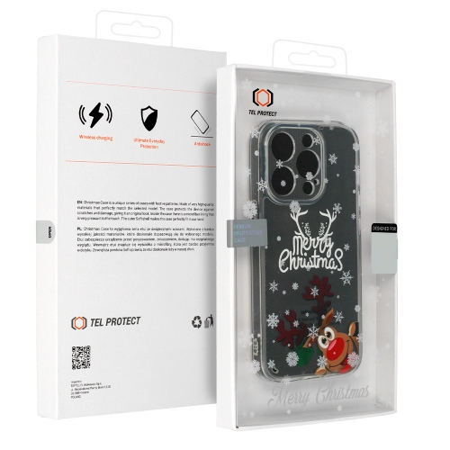 Удароустойчив калъф Christmas за iPhone 13 Pro, Happy New Year