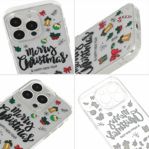 Удароустойчив калъф Christmas за iPhone 15 Pro, Happy New Year