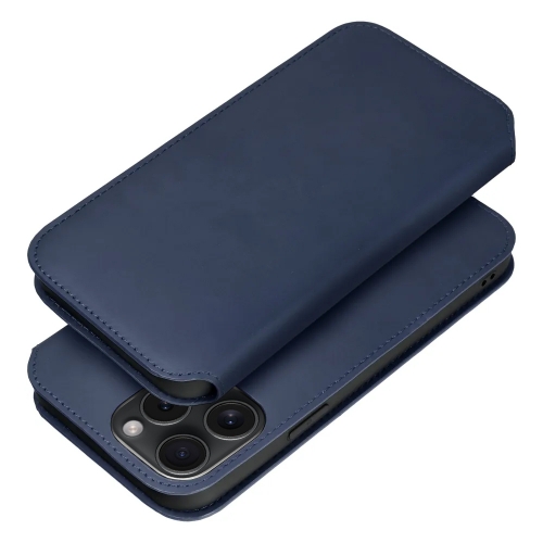 Калъф тефтер Dual Pocket за iPhone 15 Pro, Син