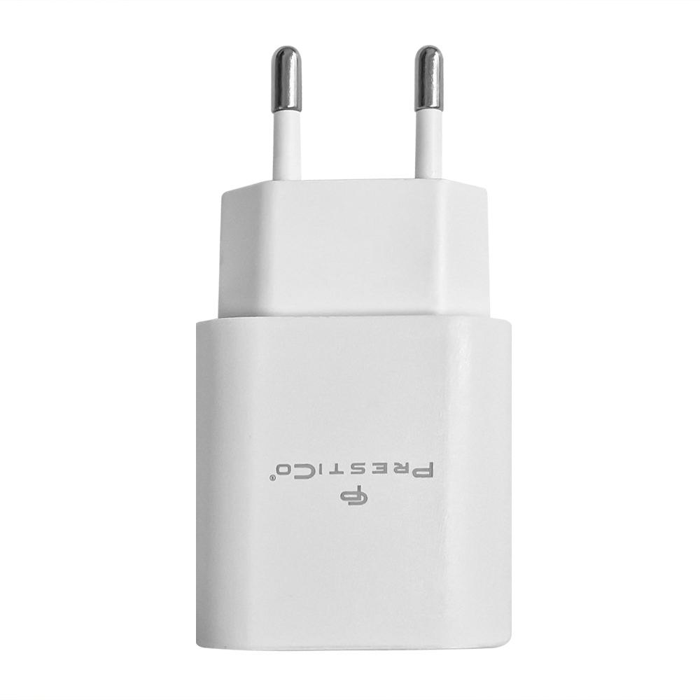 Зарядно 220V Prestico F25, USB-C, PD, 25W, Бял