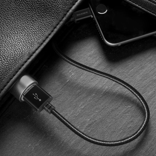 Магнитен Кабел Borofone MagJet BU1, 3A, 1.2m, Lightning, Черен