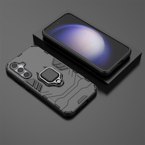 Удароустойчив Калъф Kickstand Ring за Samsung Galaxy S23 FE, Черен
