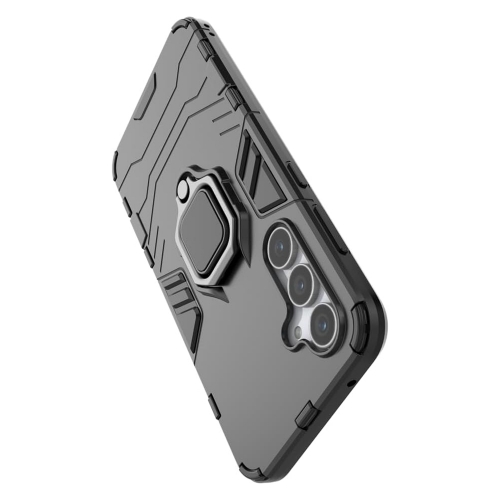 Удароустойчив Калъф Kickstand Ring за Samsung Galaxy S23 FE, Черен