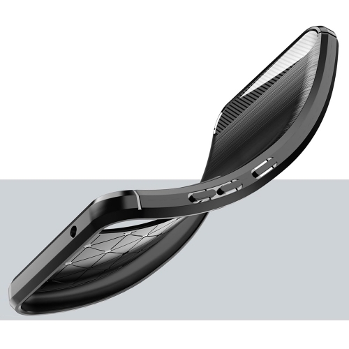 Силиконов калъф Carbon Fibre Brushed за Samsung Galaxy S23 FE, Черен