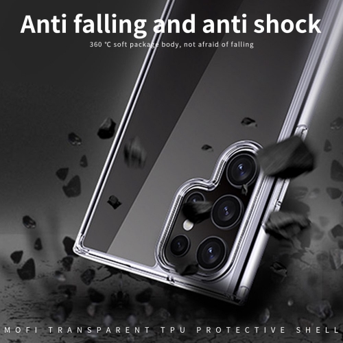 Силиконов калъф MOFI за Samsung Galaxy S22 Ultra, Прозрачен