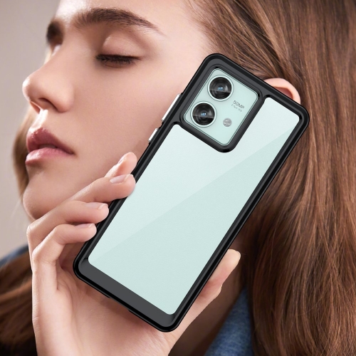 Удароустойчив калъф Acrylic за Motorola Edge 40 Neo 5G, Черен