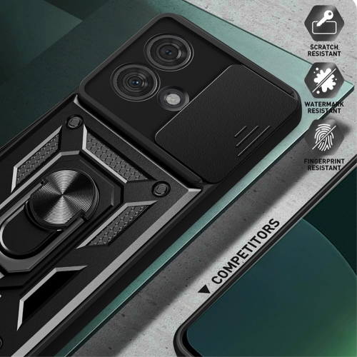 Удароустойчив калъф Slide Camera за Motorola Edge 40 Neo 5G, Черен