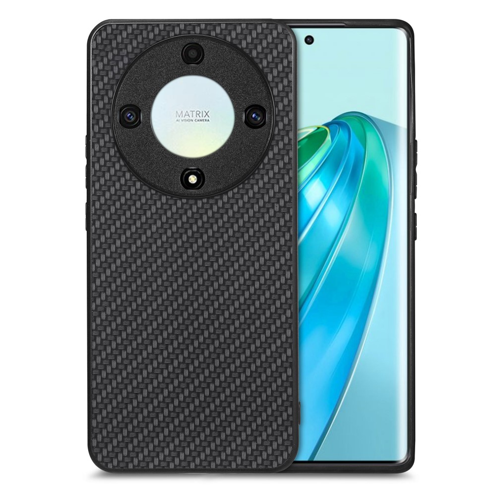 Удароустойчив калъф Carbon Texture за Honor Magic 5 Lite 5G, Черен