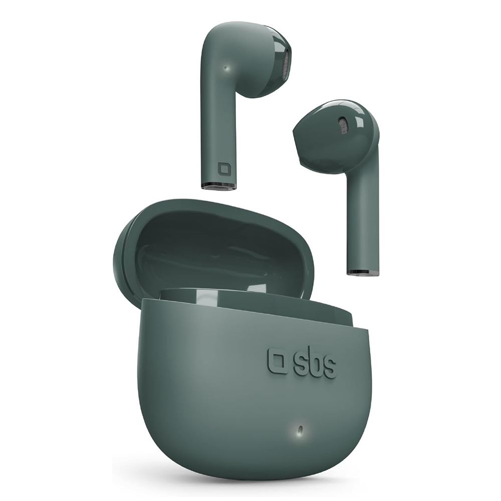 Слушалки с микрофон SBS ONE COLOR, BLUETOOTH TWS, Зелен