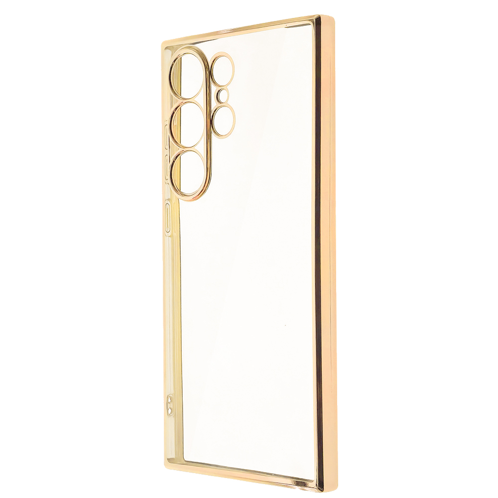 Силиконов калъф Electroplating за Samsung Galaxy S24 Ultra, Златист