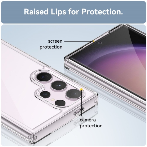 Удароустойчив калъф Acrylic за Samsung Galaxy S24 Ultra,  Прозрачен