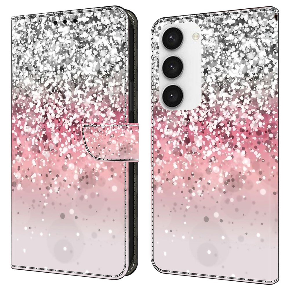 Калъф тефтер 3D Pattern за Samsung Galaxy S24, Преливащ блясък