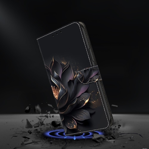 Калъф тефтер 3D Pattern за Samsung Galaxy S24, Лилав лотос