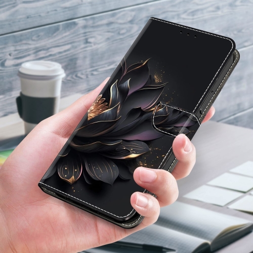 Калъф тефтер 3D Pattern за Samsung Galaxy S24, Лилав лотос