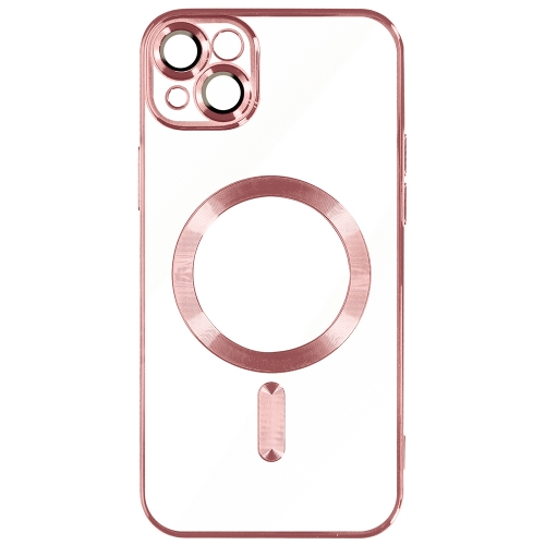 Силиконов калъф Luxury MagSF за iPhone 14, Розов