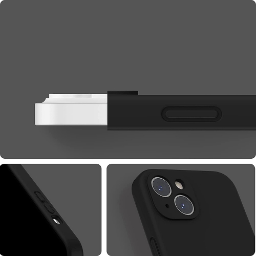 Силиконов калъф LUX Silicone за iPhone 14 Plus, Черен