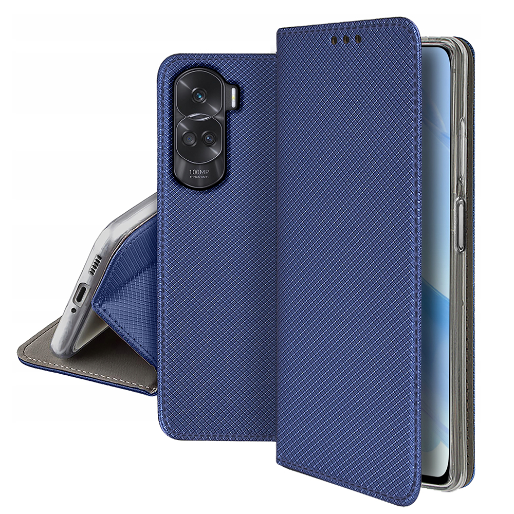 Калъф Тефтер Smart Book за Huawei Honor 90 Lite 5G, Син
