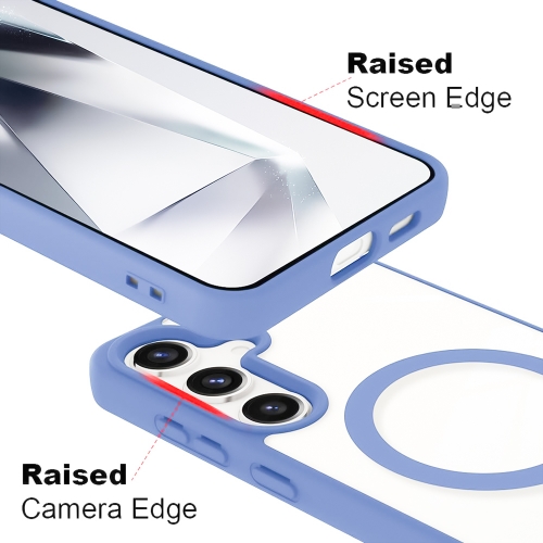 Удароустойчив калъф Acrylic Color MagSF за Samsung Galaxy S24 Plus, Светло син