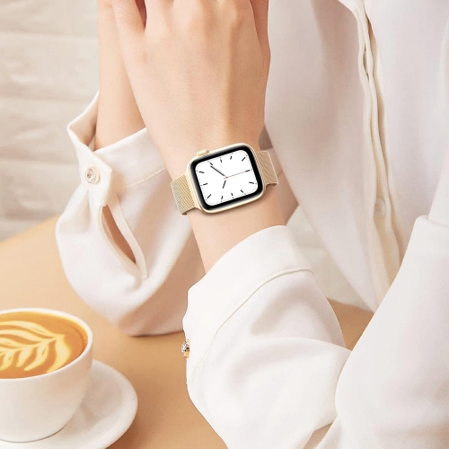 Метална каишка SWISSTEN за Apple Watch 1/2/3/4/5/6/7/SE/Ultra 42/44/45/49mm, Златист