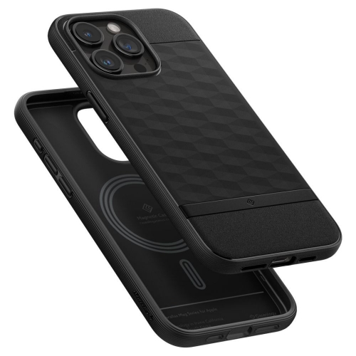 Калъф Spigen Caseology Parallax MagSafe за iPhone 15 Pro Max, Черен