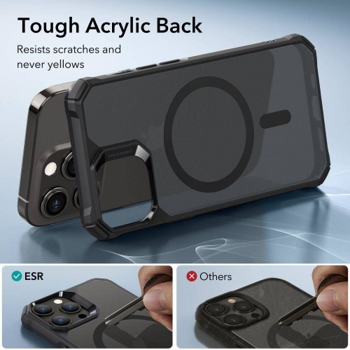 Удароустойчив калъф ESR Air Armor Halolock MagSafe за iPhone 15 Pro Max, Черен