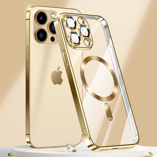 Калъф TECH-PROTECT Magshine MagSafe за iPhone 15 Pro Max, Златист
