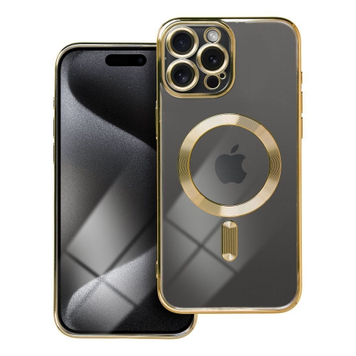 Калъф TECH-PROTECT Magshine MagSafe за iPhone 15 Pro Max, Златист