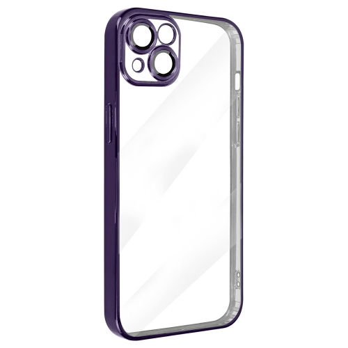 Силиконов калъф Luxury за iPhone 15, Лилав