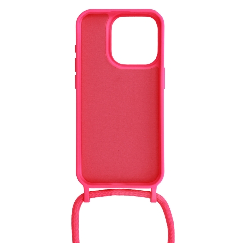 Силиконов калъф Strap Silicone за iPhone 14 Pro Max, Розов
