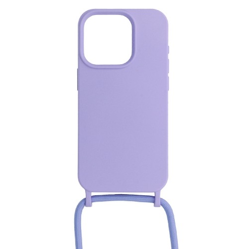 Силиконов калъф Strap Silicone за iPhone 14 Pro, Лилав