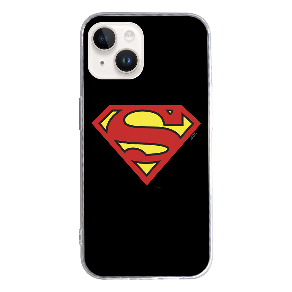 Калъф Superman за Iphone 15, Черен