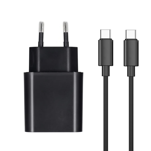 Зарядно 220V, Blue Star, USB C, с кабел USB-C към USB-C, 3A, 20W, PD, QC 4.0 function