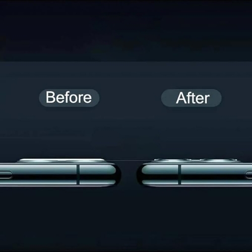 Стъклен Протектор за камера на Oppo Reno11, Черен
