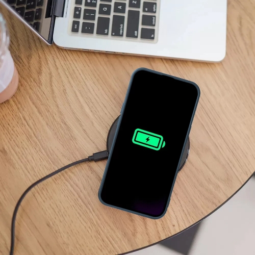 Силиконов калъф Mag Cover за iPhone 15 Pro Max, Син