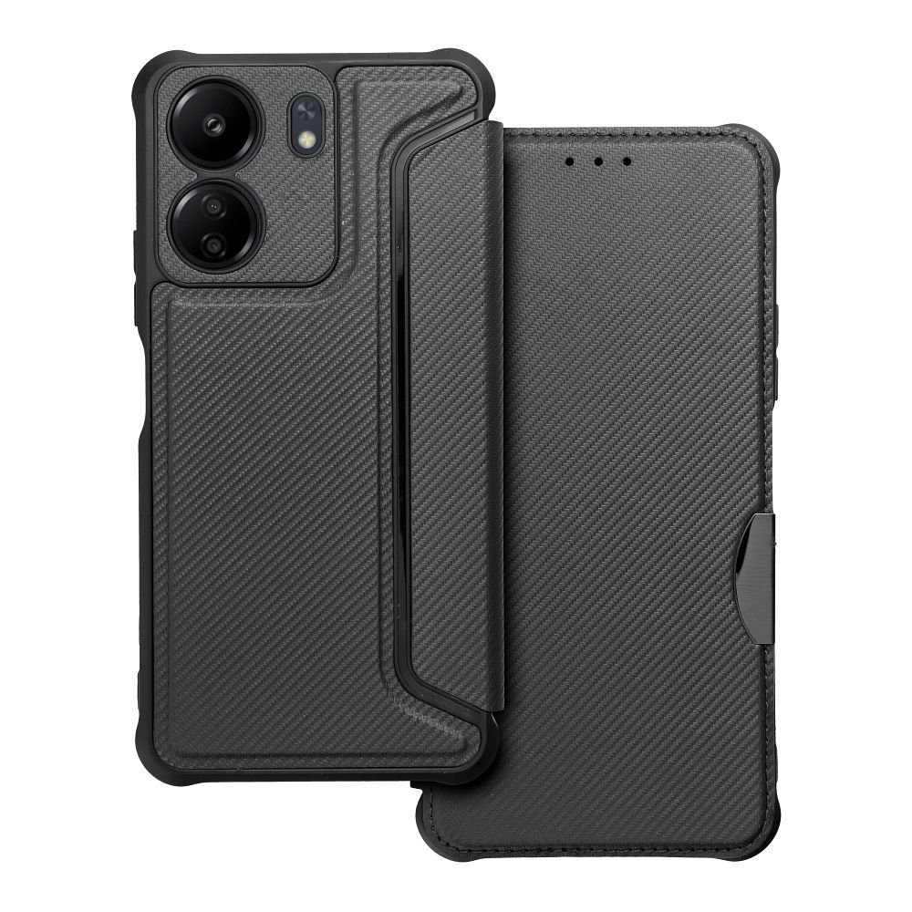 Калъф Тефтер Razor за Xiaomi Redmi 13C, Черен