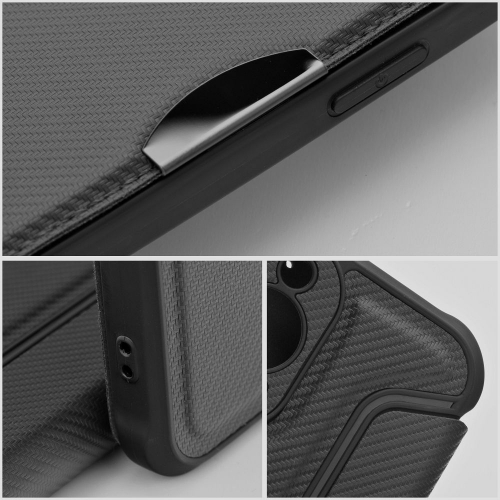 Калъф Тефтер Razor за Xiaomi Redmi 13C, Черен