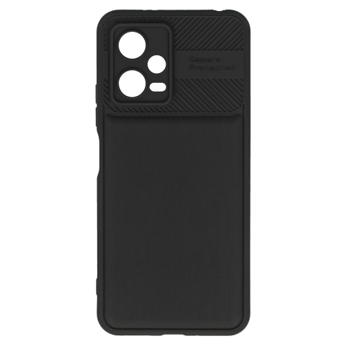 Силиконов калъф Camera Protected за Xiaomi Redmi Note 12 5G / Poco X5, Черен