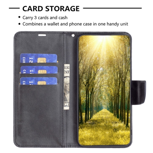 Калъф тефтер Leather Wallet за Motorola Edge 50 Pro 5G, Черен