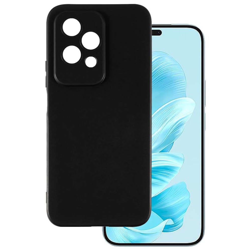 Силиконов калъф Techsuit Silicone за Huawei Honor 200 Lite, Черен