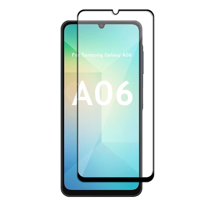 Стъклен Протектор OG Full Glue 5D за Samsung Galaxy A06, Черен