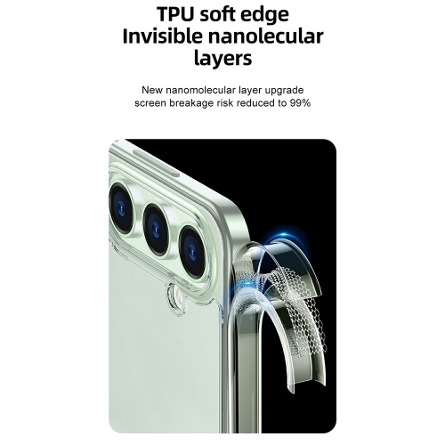 Удароустойчив калъф Airbag за Samsung Galaxy S25, Прозрачен
