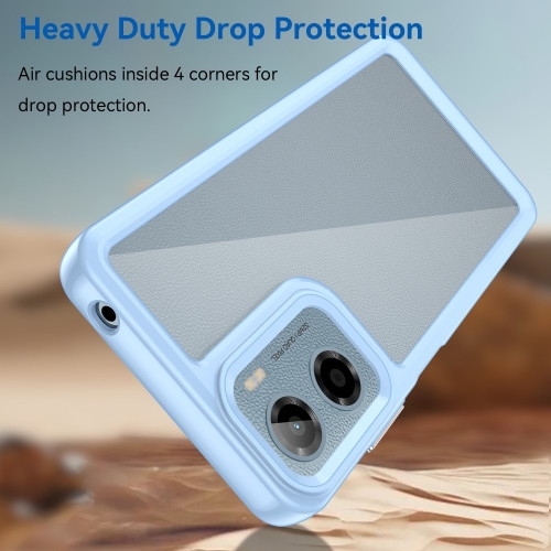 Удароустойчив калъф Acrylic за Motorola Moto E15 4G / G05 4G, Син