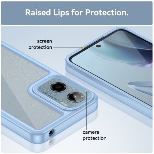 Удароустойчив калъф Acrylic за Motorola Moto E15 4G / G05 4G, Син