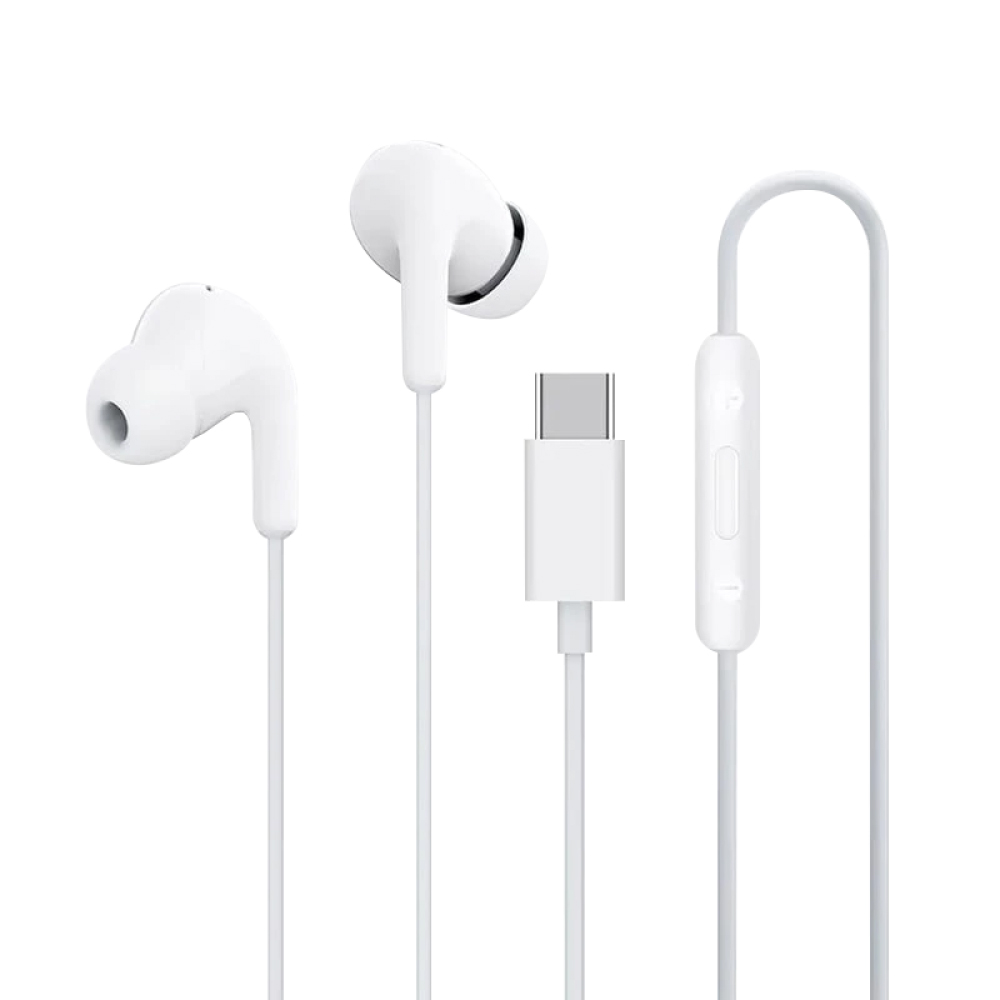 Слушалки с микрофон Xiaomi USB-C, Бял