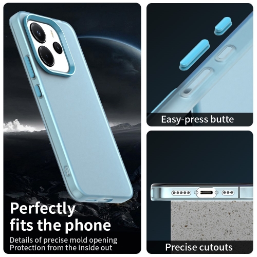 Удароустойчив калъф Shockproof Matt за Xiaomi Redmi Note 14 4G, Син