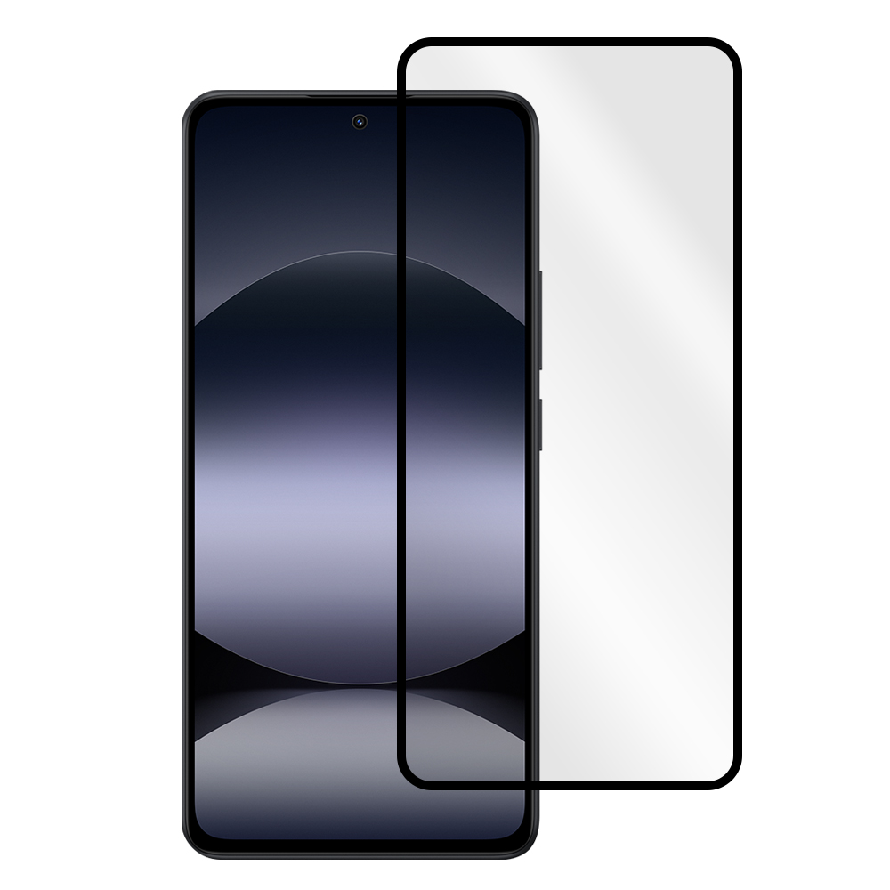 Стъклен протектор Veason 6D Pro Full Glue за Xiaomi Redmi Note 14 4G/14 5G, Черен