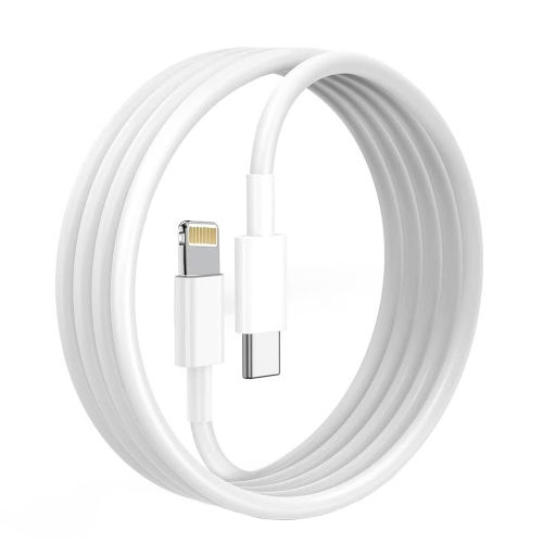 Кабел Apple USB-C to Lightning Cable, 2 m, бял
